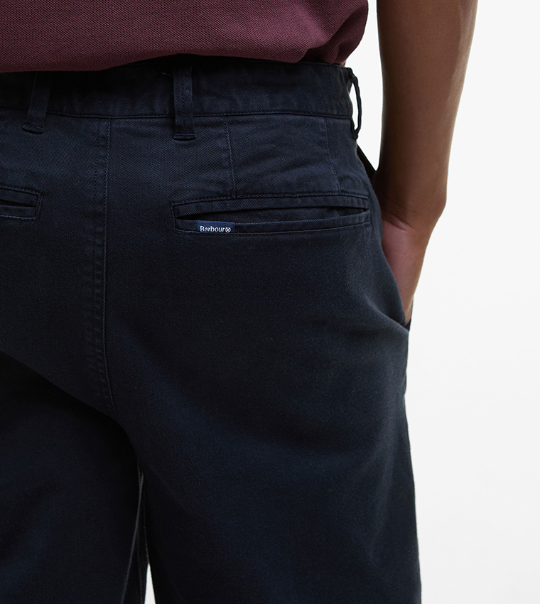 Logo Label Twill Chino Shorts