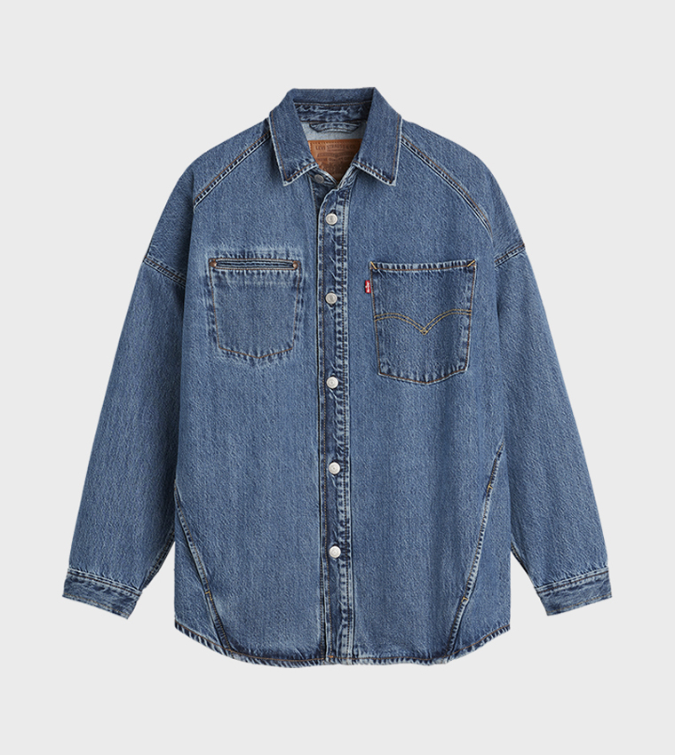 Washed Twist Denim Jacket