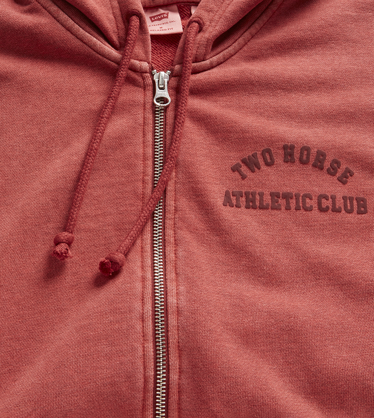 Two Horse Hooded Zip-Up Jacket