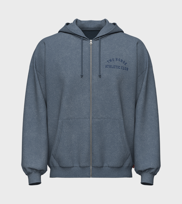 Two Horse Hooded Zip-Up Jacket