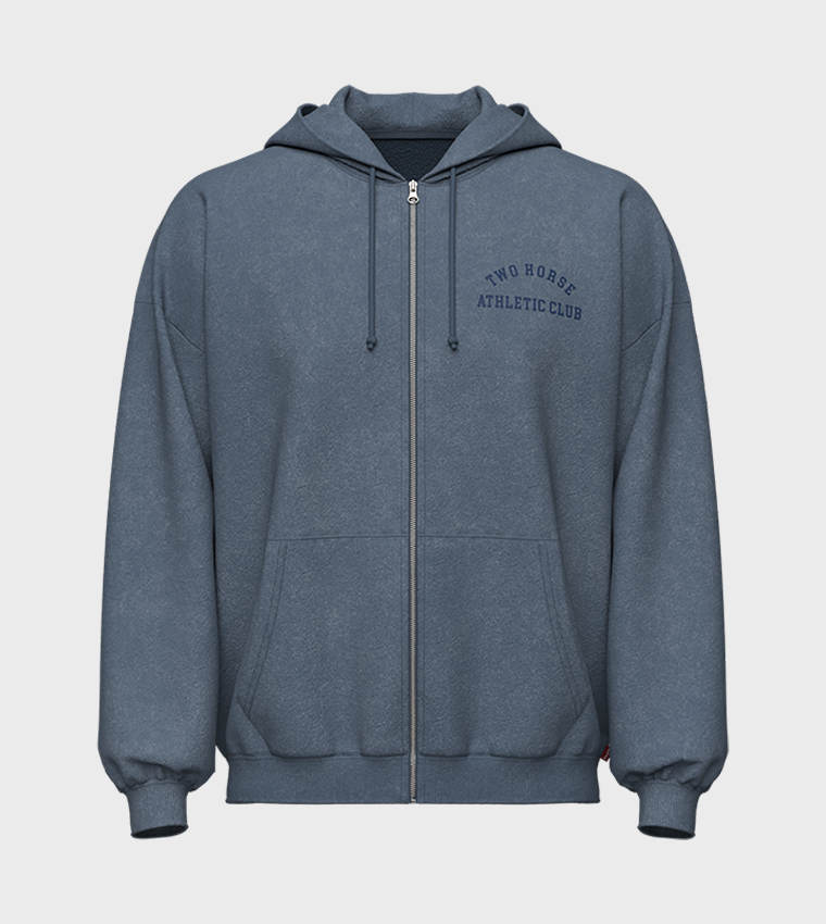Two Horse Hooded Zip-Up Jacket