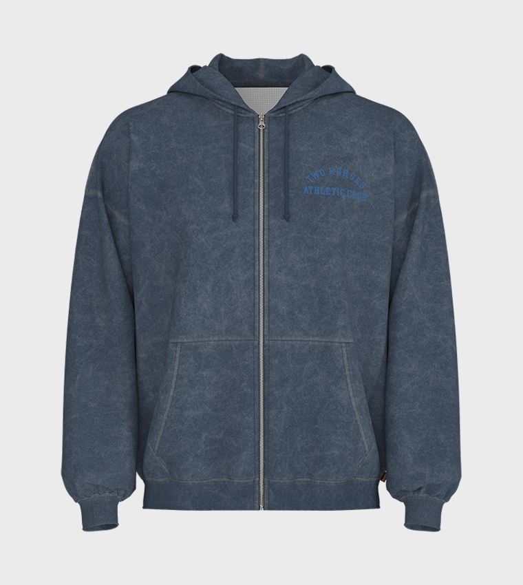 Two Horse Hooded Zip-Up Jacket