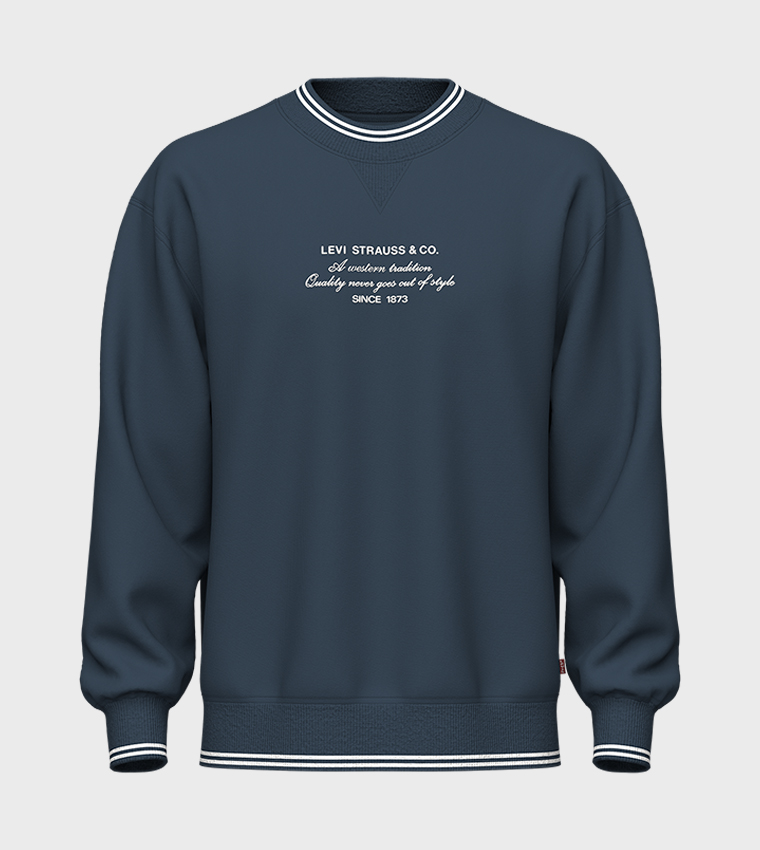 Tipped Crew Neck Sweatshirt