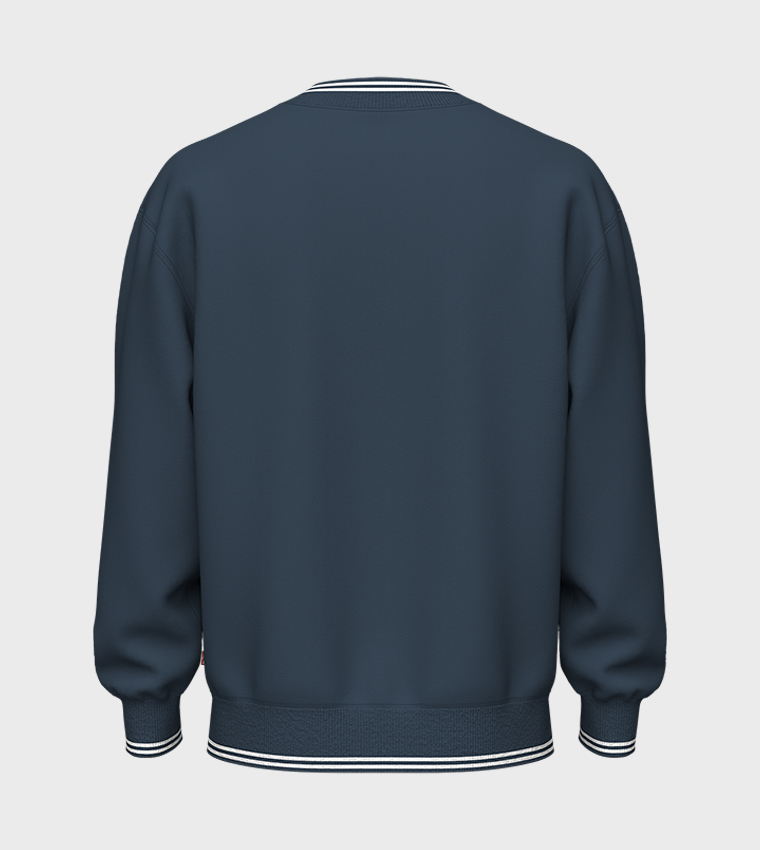 Tipped Crew Neck Sweatshirt