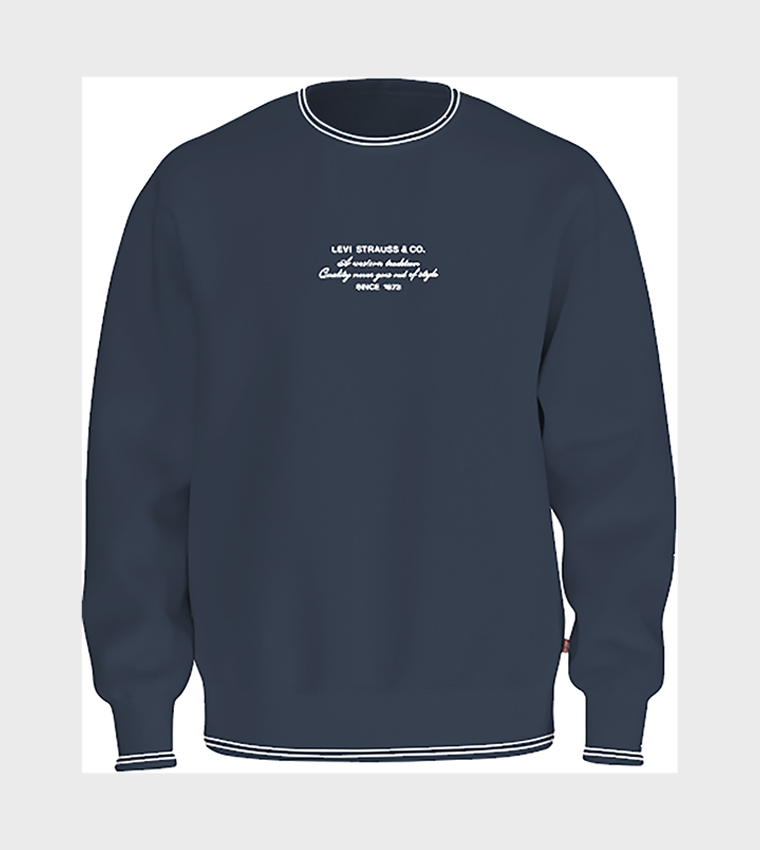 Tipped Crew Neck Sweatshirt