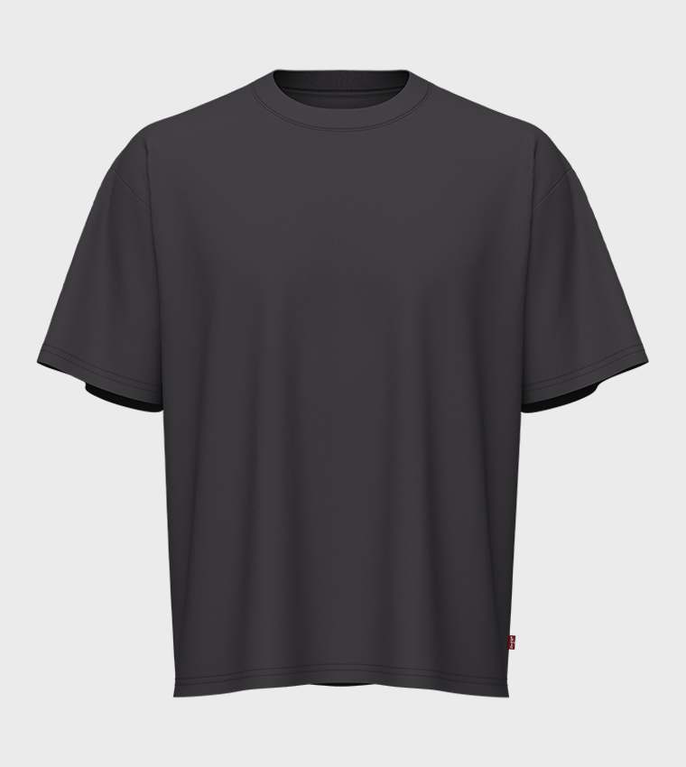 Solid Short Sleeves Boxy Fit T-Shirt