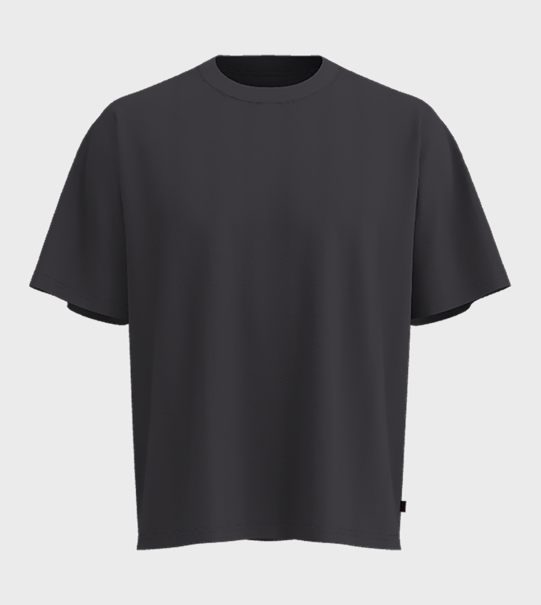 Solid Short Sleeves Boxy Fit T-Shirt