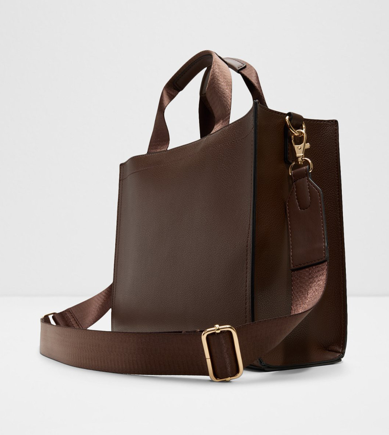 Logo Detail Satchel Bag with Coin Pouch