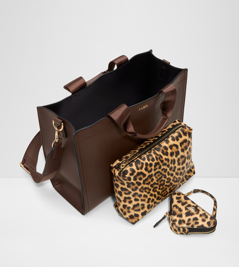 Logo Detail Satchel Bag with Coin Pouch