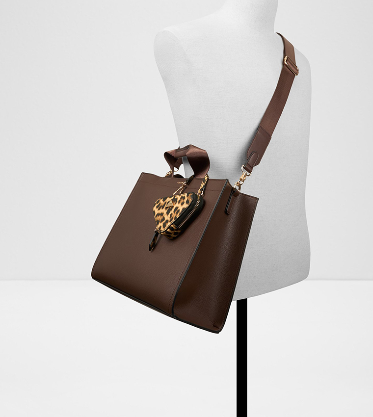 Logo Detail Satchel Bag with Coin Pouch