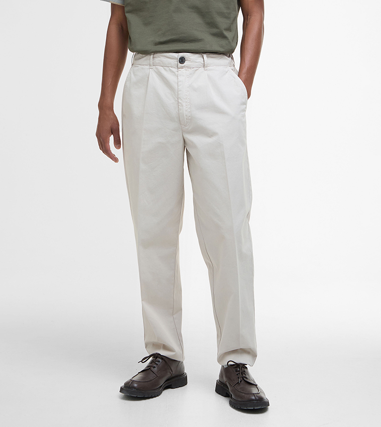 Solid Glendale Relaxed Fit Trousers