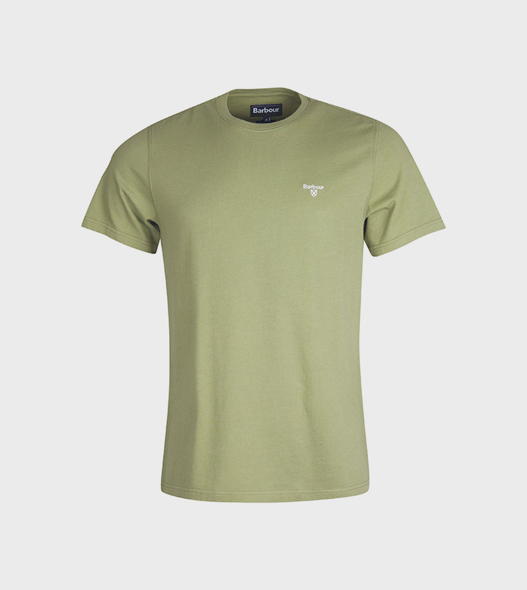Logo Embroidered Crew Neck T-Shirt