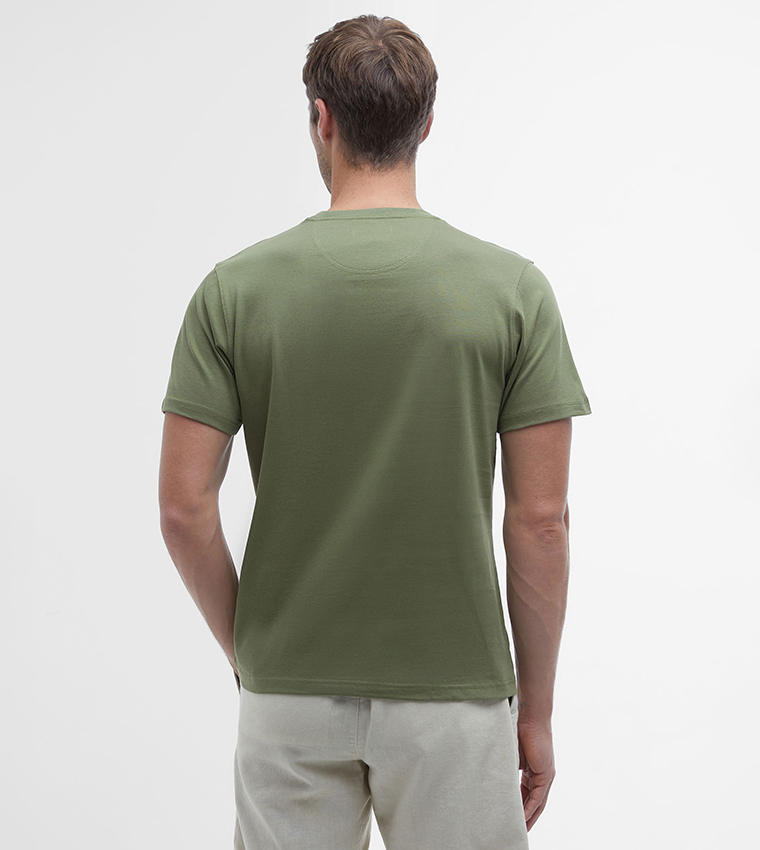 Logo Embroidered Crew Neck T-Shirt