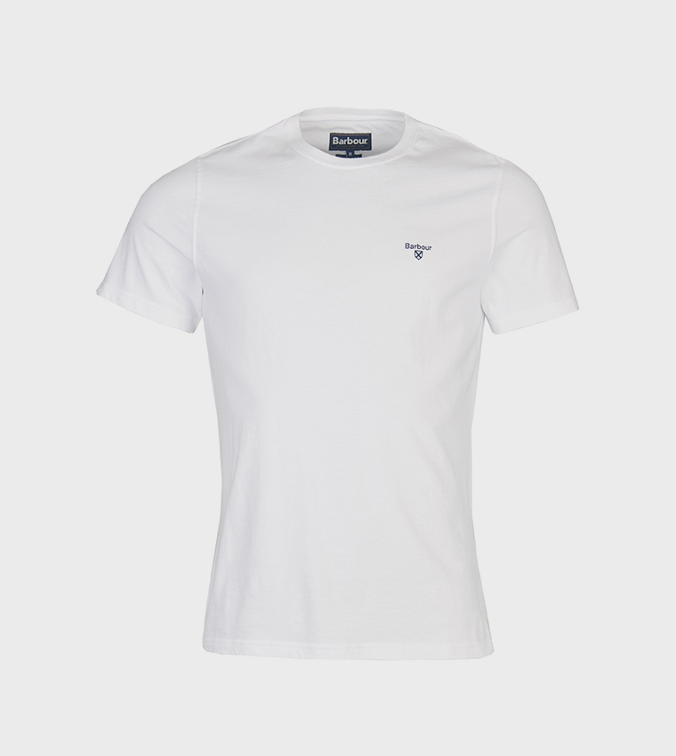Logo Embroidered Crew Neck T-Shirt
