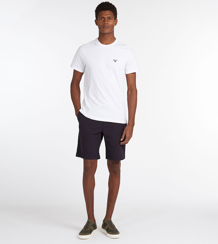 Logo Embroidered Crew Neck T-Shirt