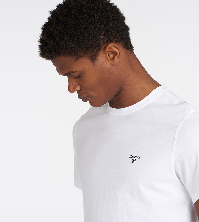 Logo Embroidered Crew Neck T-Shirt