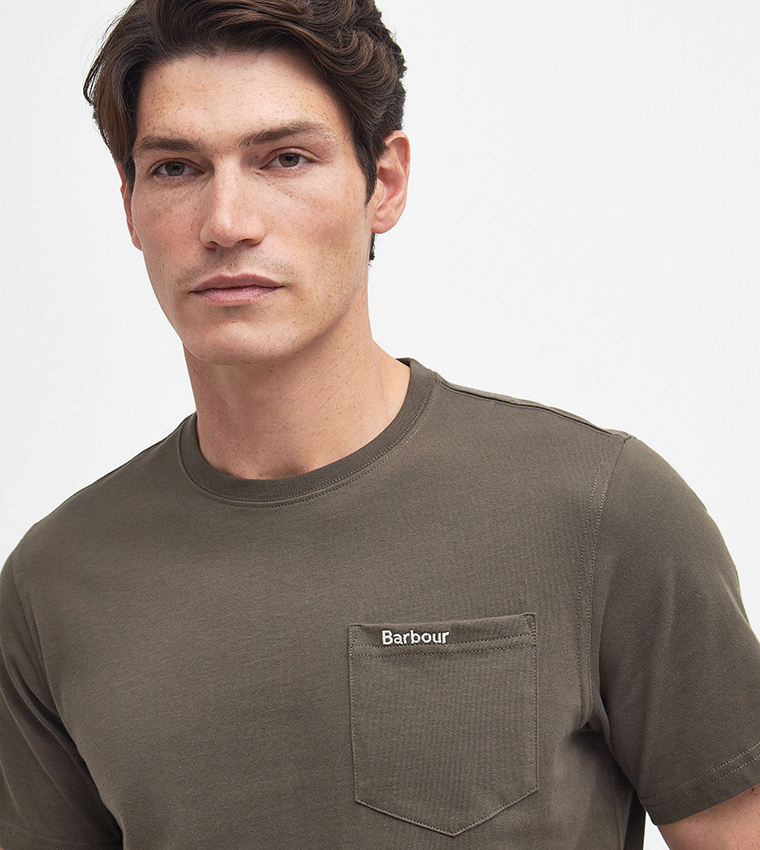 Logo Embroidered Langdon Crew Neck T-Shirt