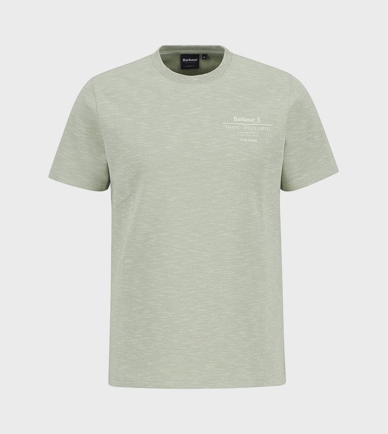 HUCKLEY Logo Printed Crew Neck T-Shirt