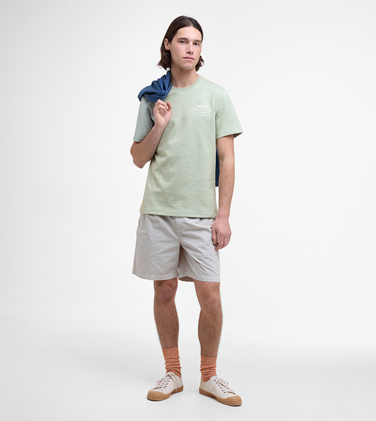 HUCKLEY Logo Printed Crew Neck T-Shirt