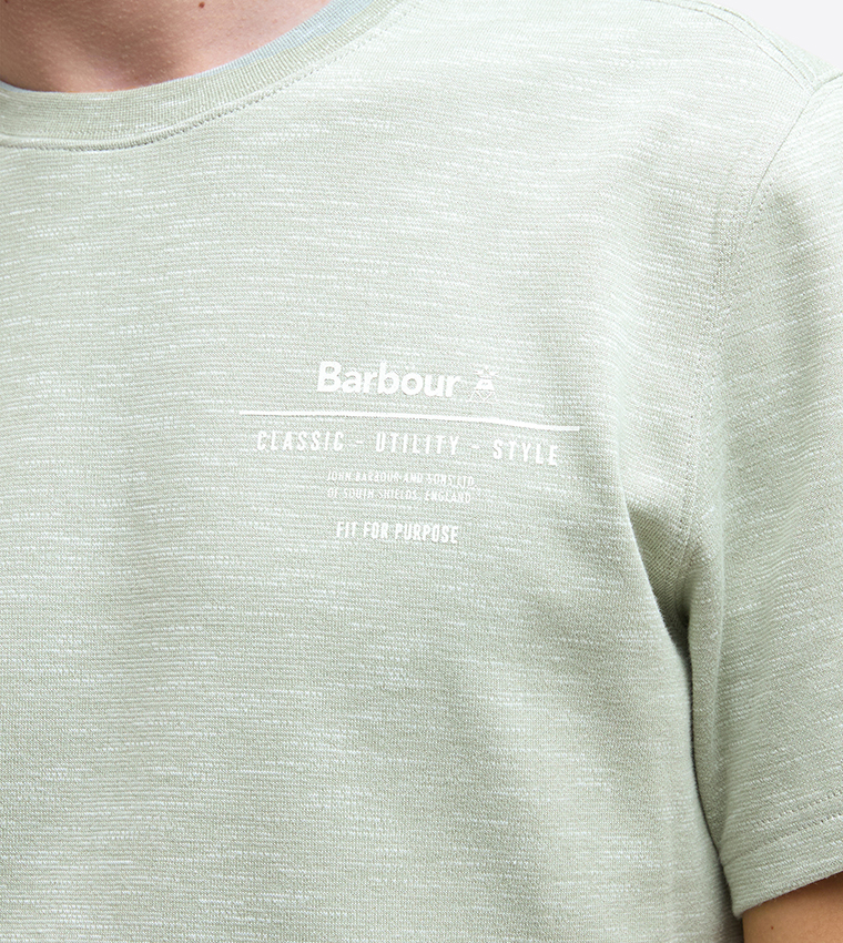 HUCKLEY Logo Printed Crew Neck T-Shirt