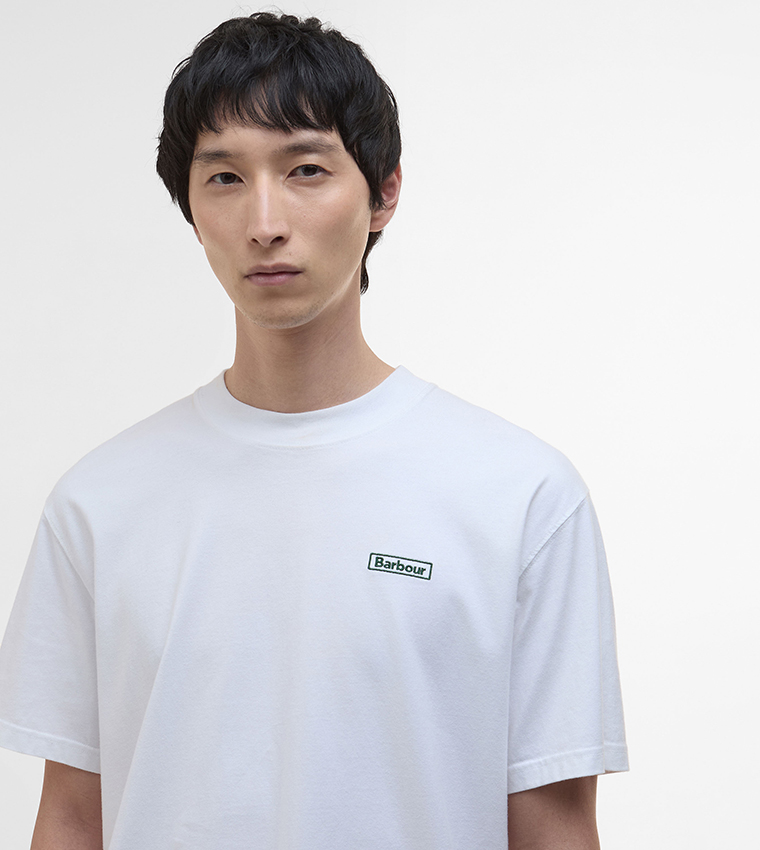 Buy Barbour Logo Embroidered Walton Oversized T Shirt In Buy Barbour Logo Embroidered Walton Oversized T Shirt In