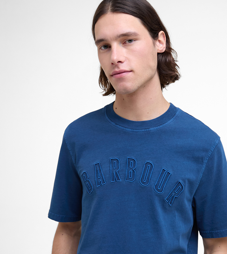 BANFORD Logo Embroidered Relaxed Fit T-Shirt