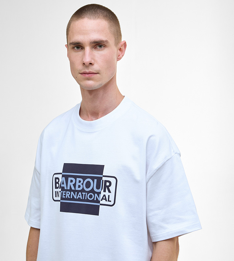 DIVIDE Graphic Logo Printed Oversized T-Shirt
