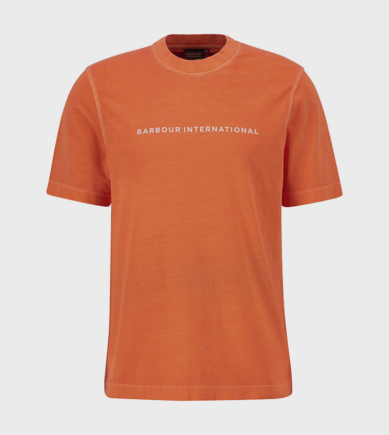 PERKINS Logo Printed Crew Neck T-Shirt