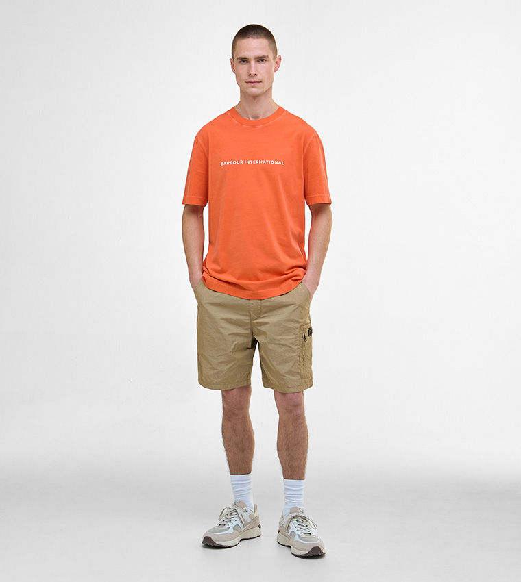PERKINS Logo Printed Crew Neck T-Shirt
