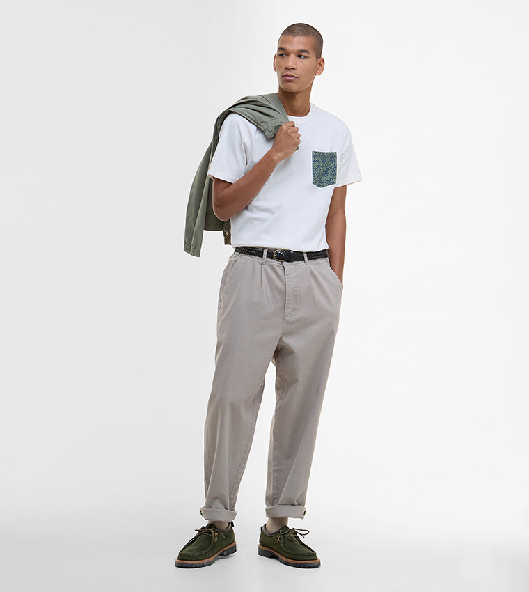 JACKSTONE Contrast Pocket Crew Neck T-Shirt