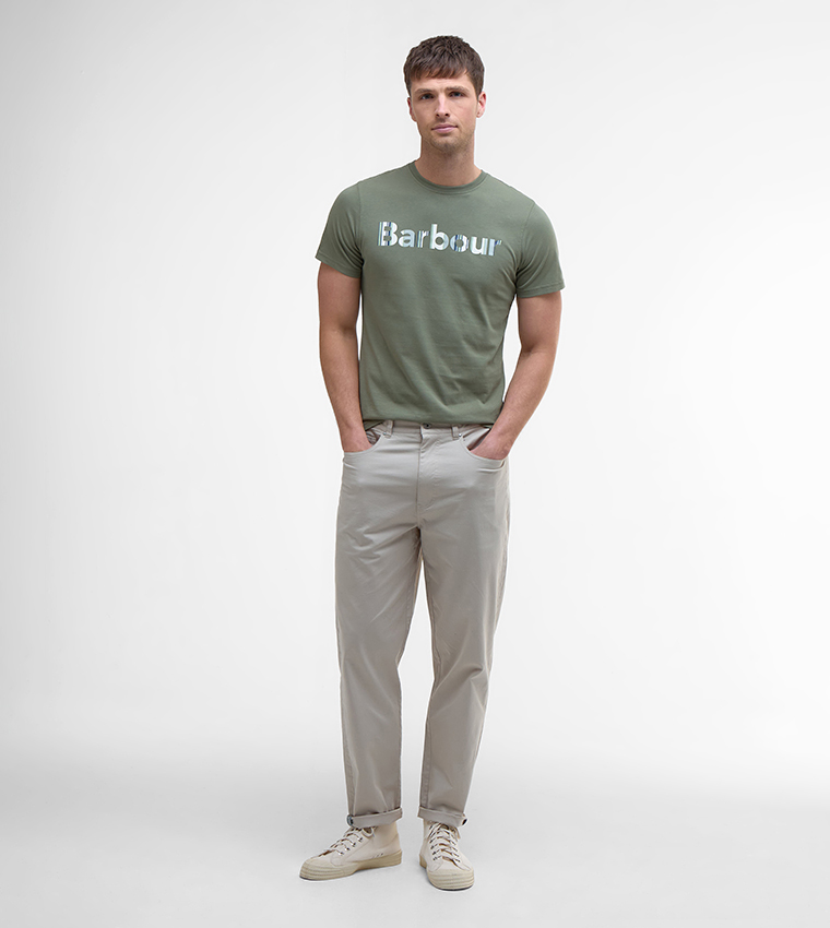 WESTSAND Logo Printed Crew Neck T-Shirt
