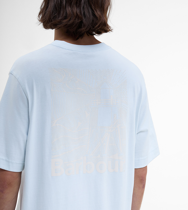 MOONWELL Logo Printed Crew Neck T-Shirt