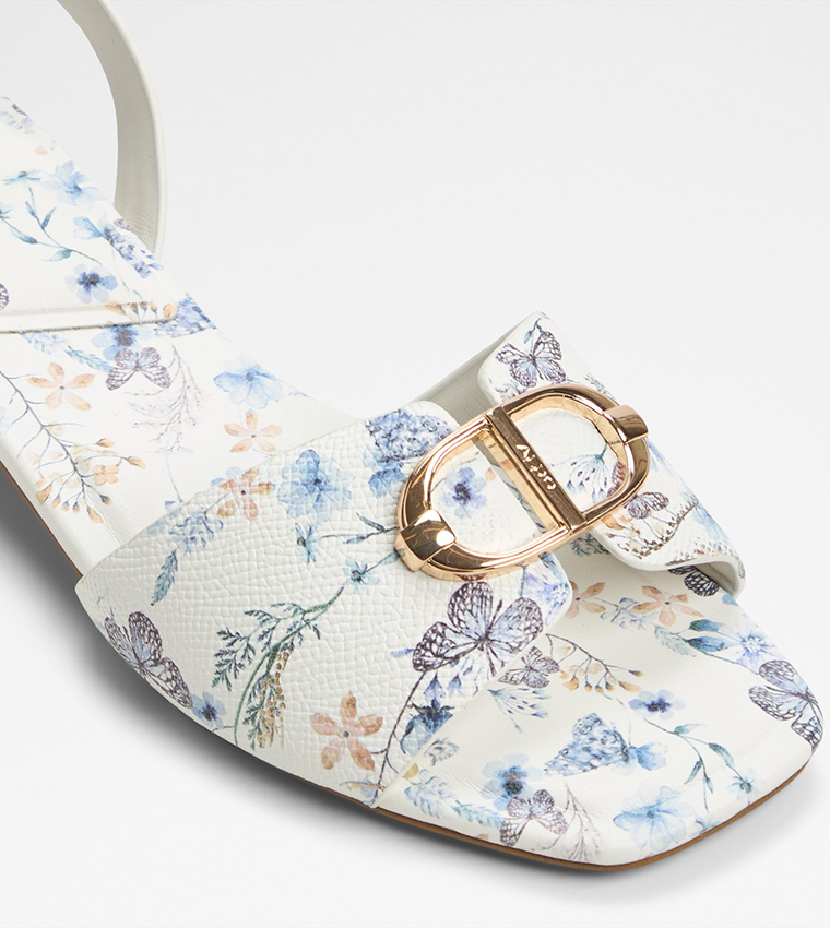 MUFFY Printed Block Heel Sandals