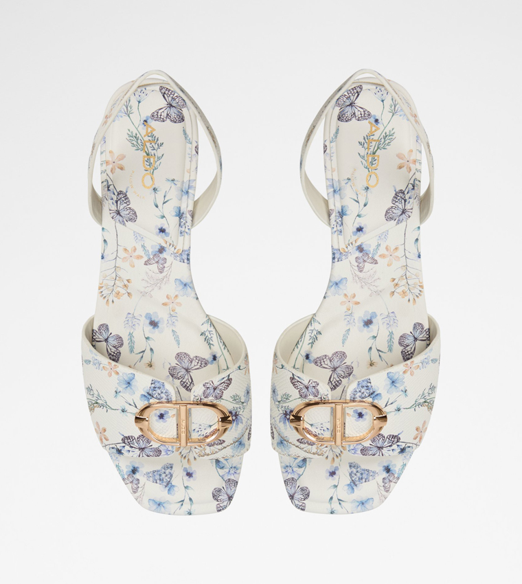 MUFFY Printed Block Heel Sandals