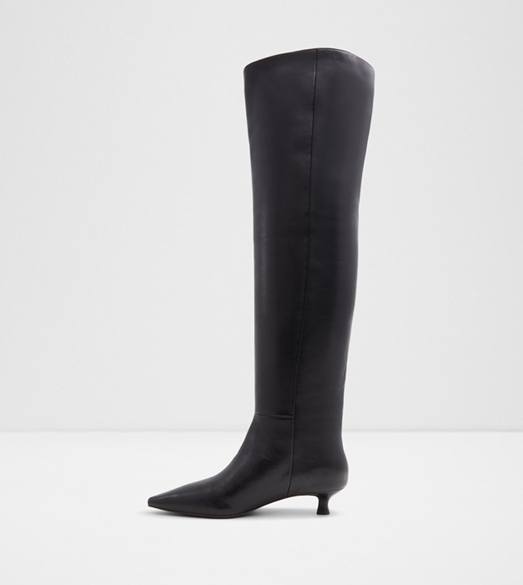 Knee length heeled boots new arrivals