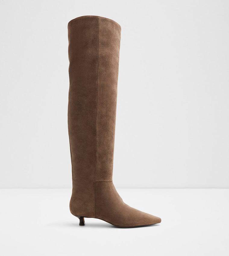 Buy Aldo MUTTSEE Over The Knee Heeled Boots In Brown 6thStreet Kuwait