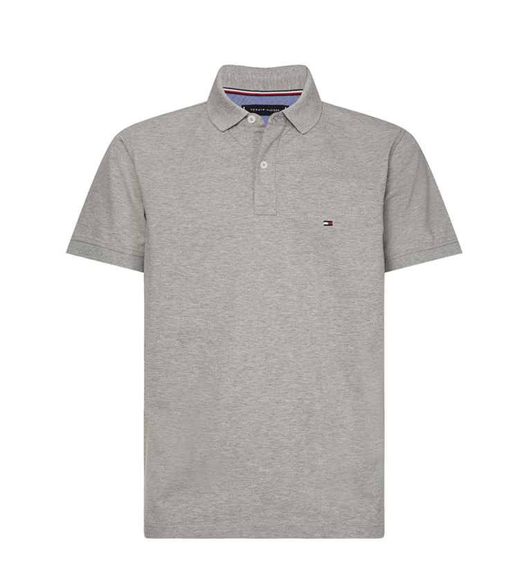 tommy hilfiger grey polo t shirt