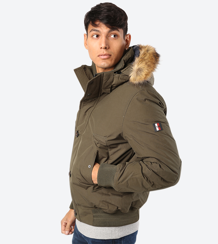 Buy Tommy Hilfiger Pocket Closure Long Sleeve Bomber Jacket