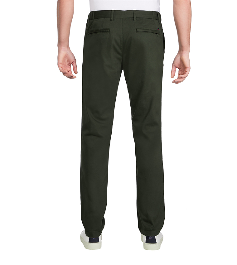 Buy Tommy Hilfiger Th Flex Tapered Trousers In Red | 6thStreet UAE
