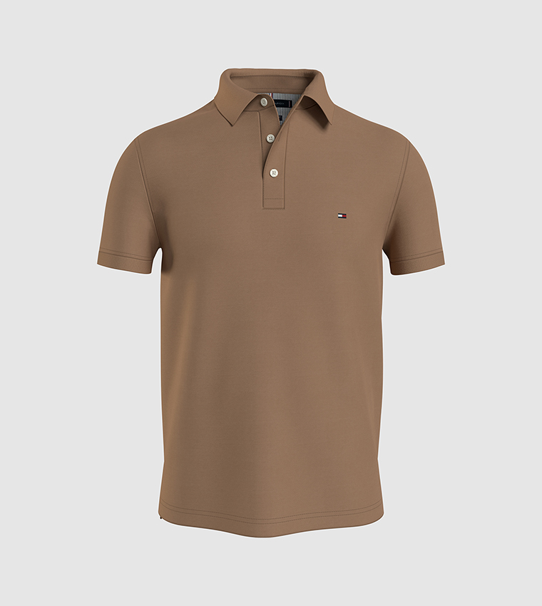Tommy Hilfiger  Polo T-Shirts - Brown Polo T-shirts