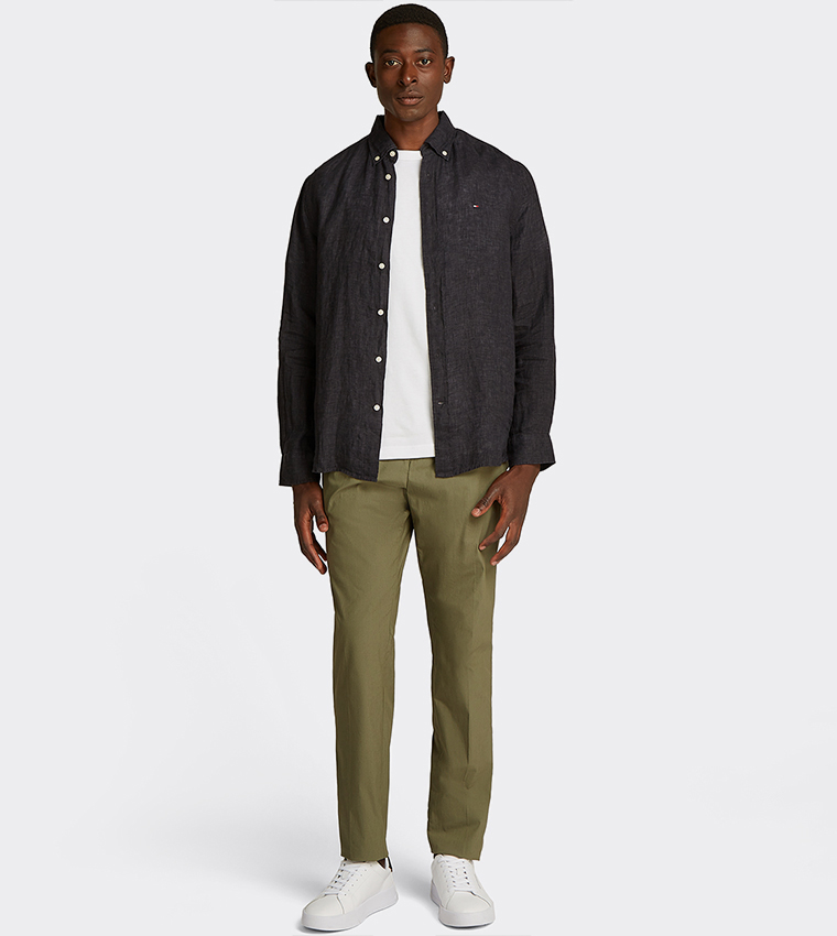 Pigment Dyed Long Sleeves Casual Shirt