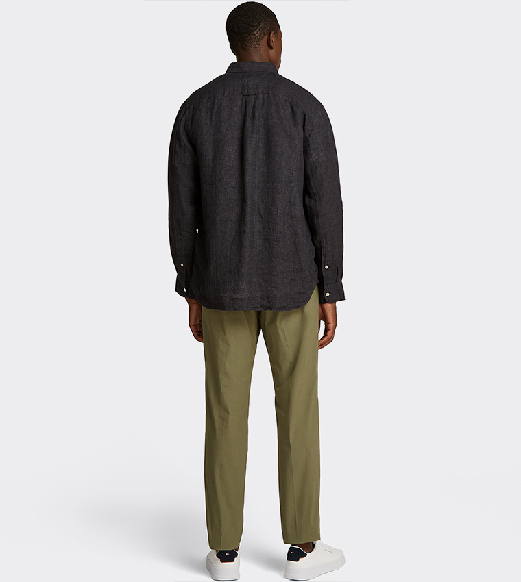 Pigment Dyed Long Sleeves Casual Shirt