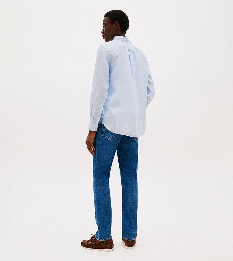 Pigment Dyed Long Sleeves Casual Shirt
