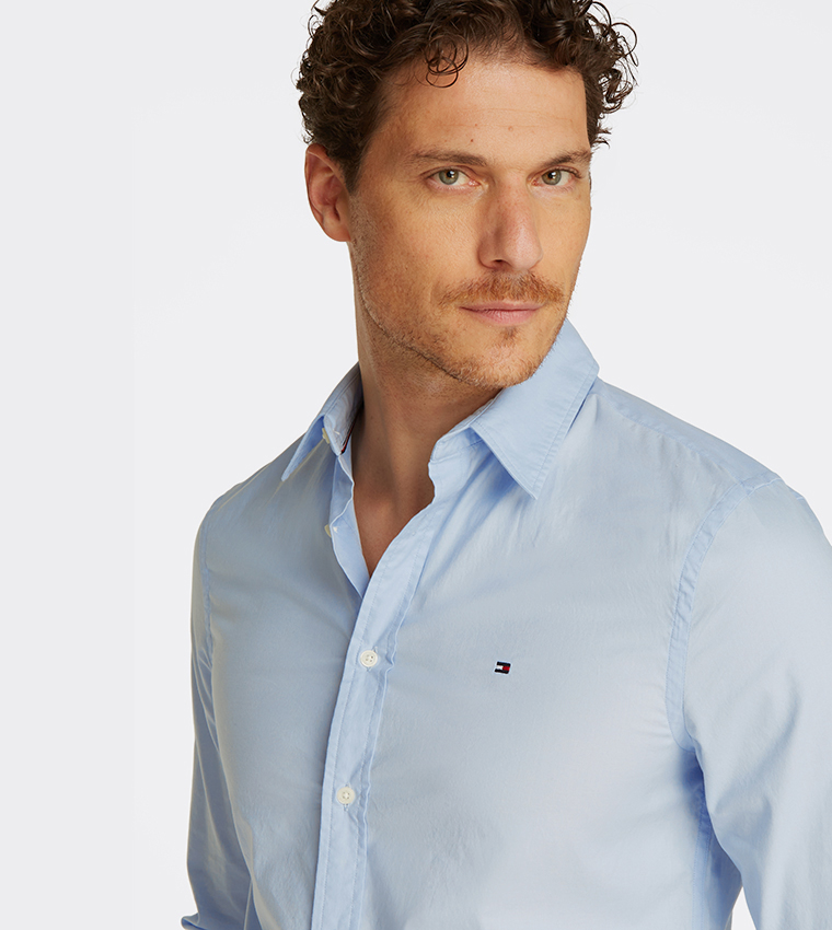 Flex Poplin Kent Long Sleeves Shirt