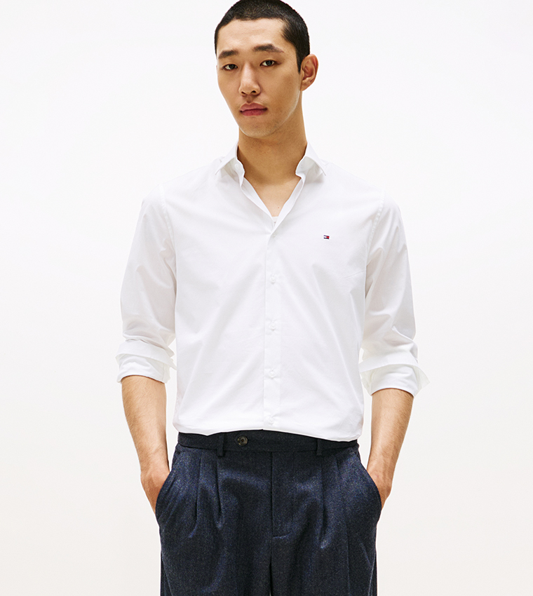 FLEX Logo Detail Poplin Shirt