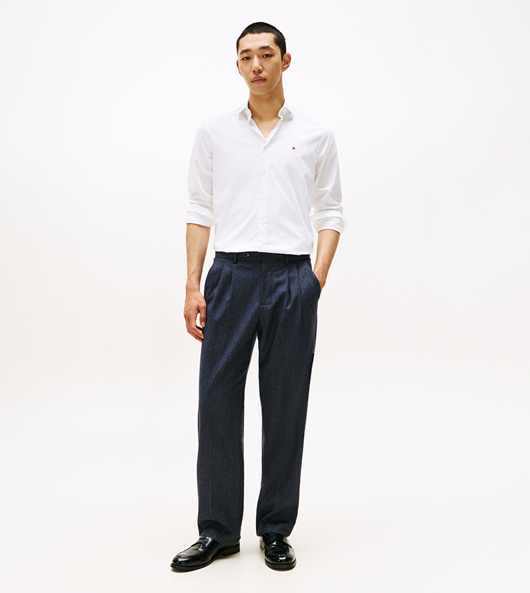 FLEX Logo Detail Poplin Shirt