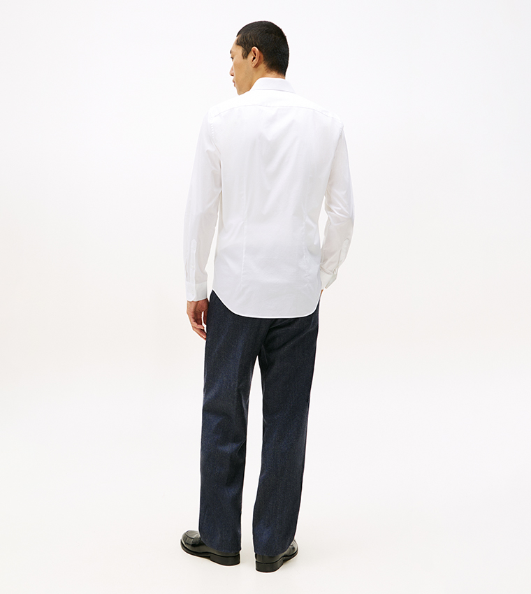 FLEX Logo Detail Poplin Shirt