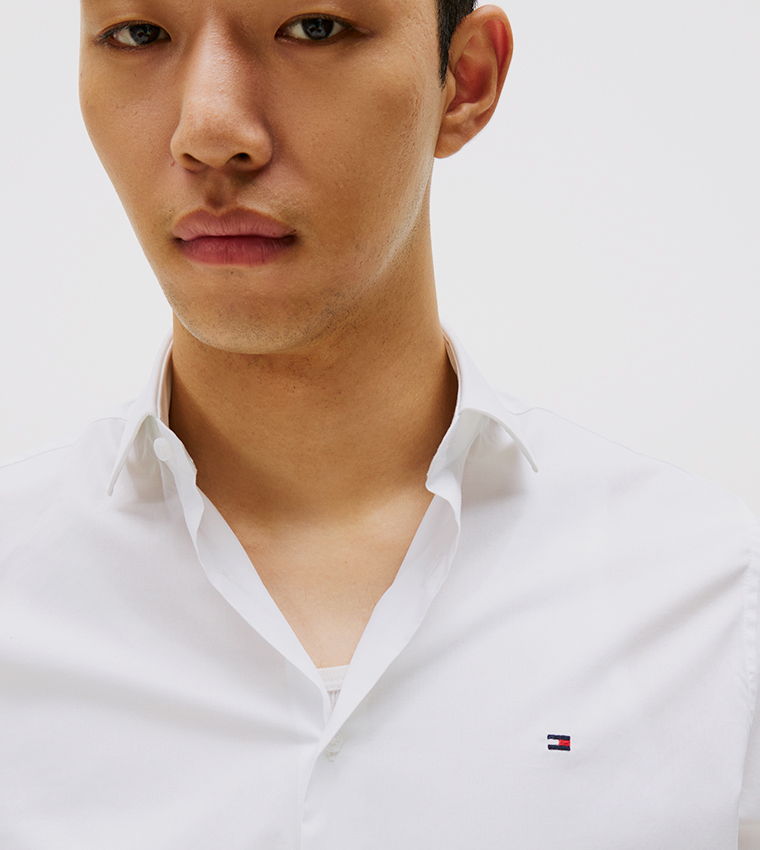 FLEX Logo Detail Poplin Shirt