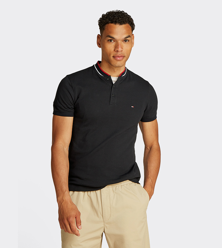 Logo Detail Short Sleeves Polo T-Shirt