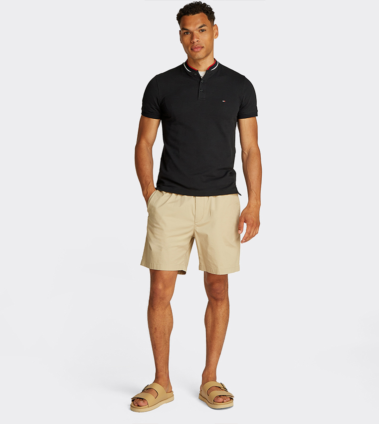 Logo Detail Short Sleeves Polo T-Shirt